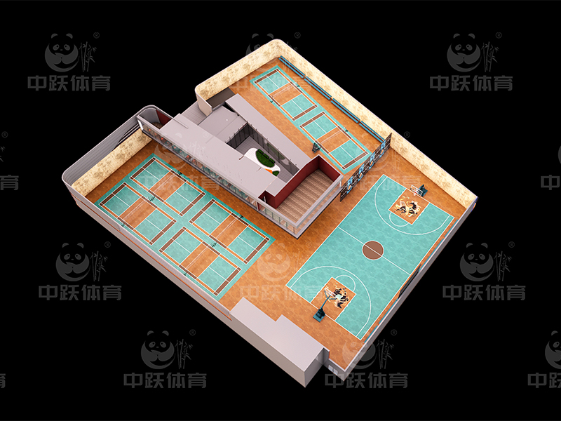 马年国潮羽毛球馆